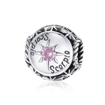 Perline argento 925 costellazioni zircone 12 pezzi