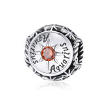 Perline argento 925 costellazioni zircone 12 pezzi