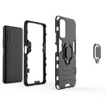 Custodia protettiva antiurto per Huawei Honor 10X Lite con supporto anello