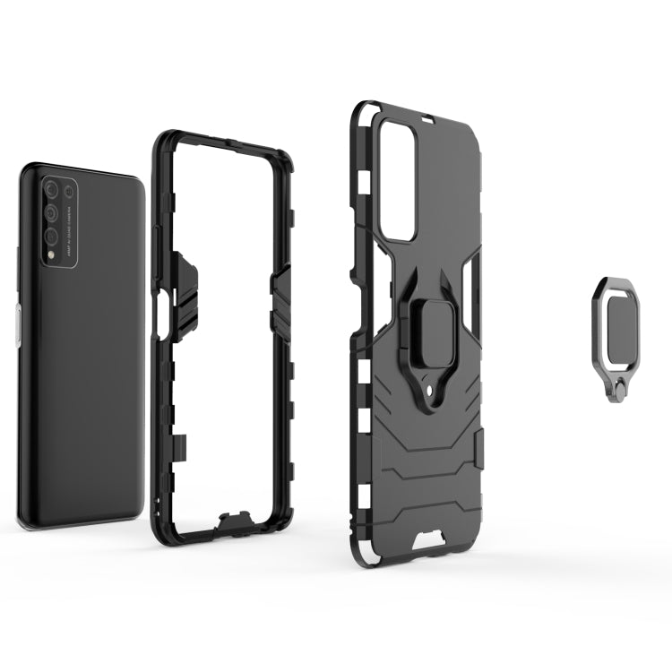 Custodia protettiva antiurto per Huawei Honor 10X Lite con supporto anello