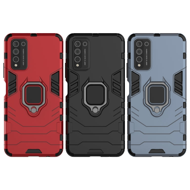Custodia protettiva antiurto per Huawei Honor 10X Lite con supporto anello