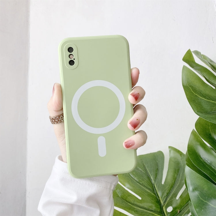 Custodia silicone liquido antiurto per iPhone X e XS
