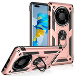Custodia protettiva antiurto in TPU e PC con supporto girevole per LG K51S