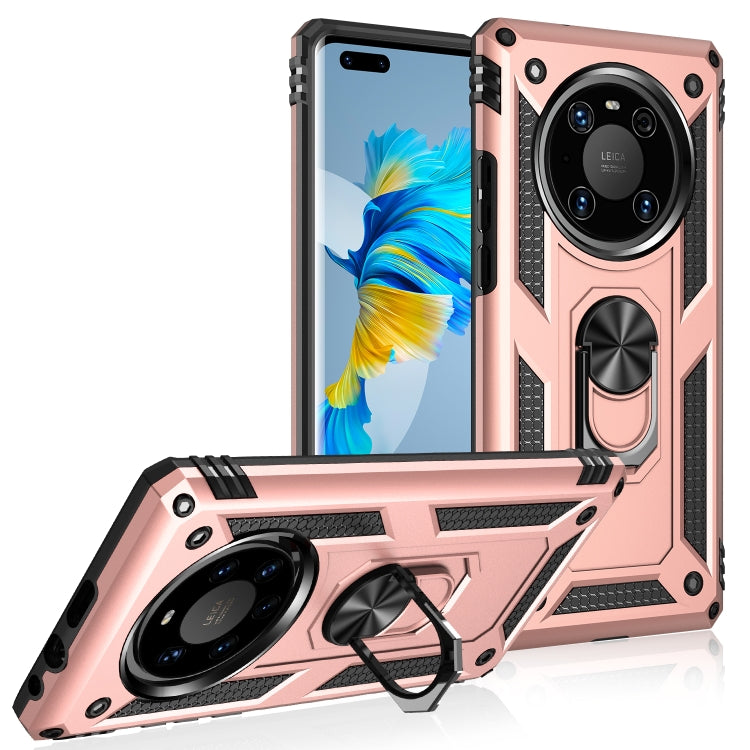 Custodia protettiva antiurto in TPU e PC con supporto girevole per LG K51S