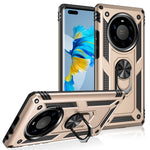 Custodia protettiva antiurto in TPU e PC con supporto girevole per LG K51S