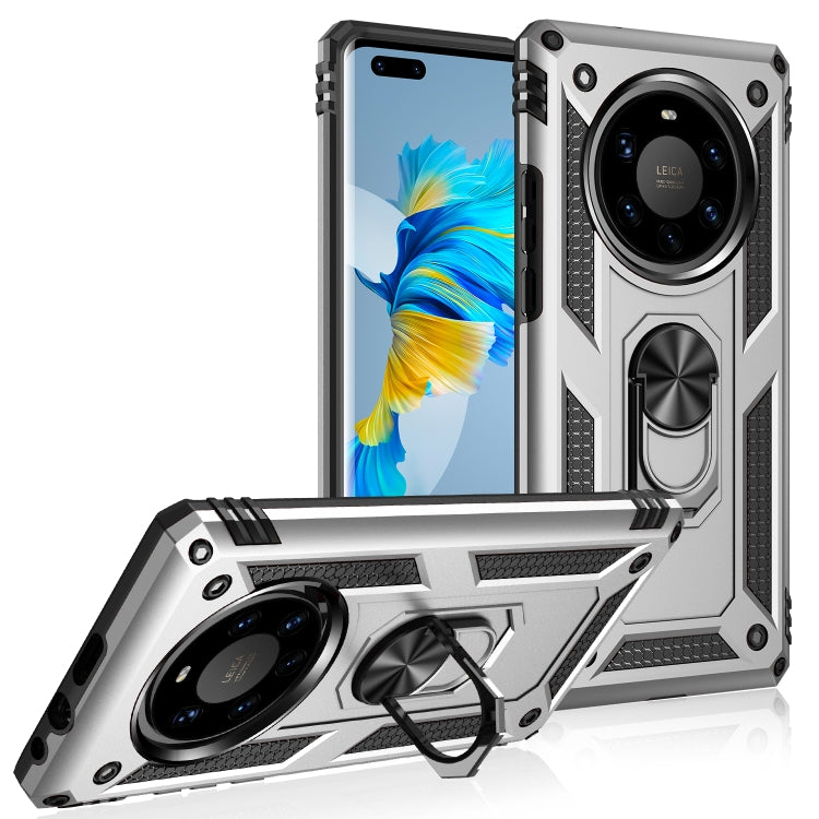 Custodia protettiva antiurto in TPU e PC con supporto girevole per LG K51S