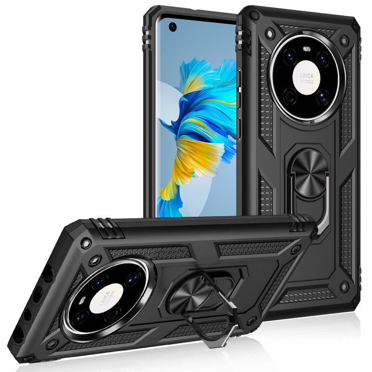 Custodia protettiva antiurto in TPU e PC con supporto girevole per LG K51S