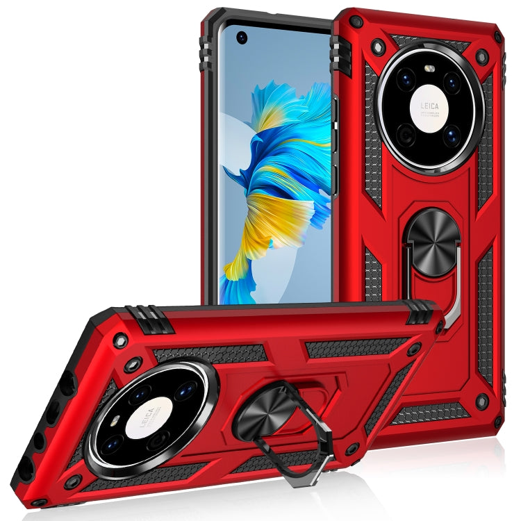 Custodia protettiva antiurto in TPU e PC con supporto girevole per LG K51S