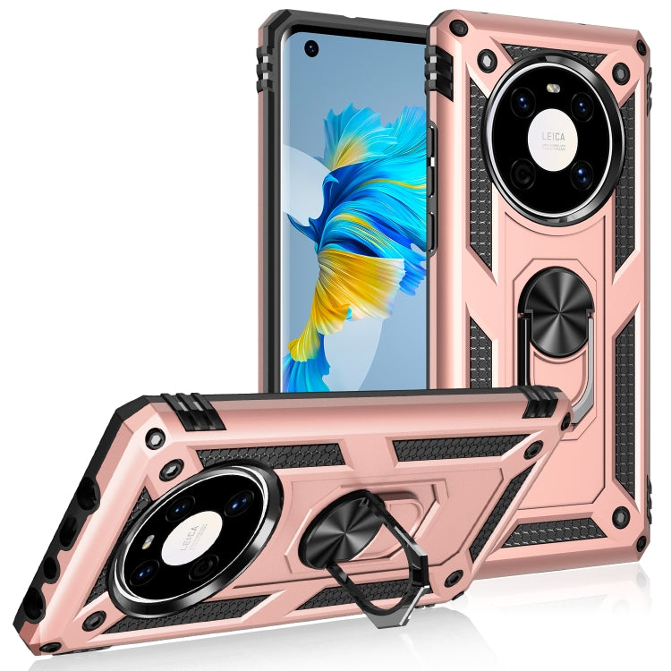 Custodia protettiva antiurto in TPU e PC con supporto girevole per LG K51S