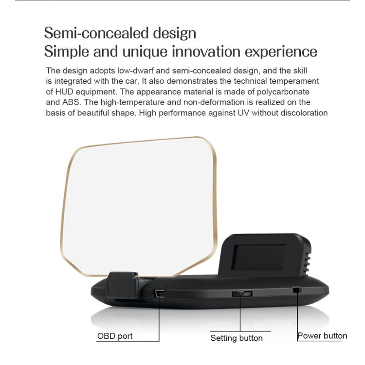 C1 Car HUD Head-up Display con Funzione Navigazione