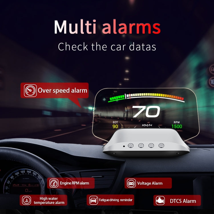 C3 Head-up Display HUD auto con OBD2 e GPS 5,1"