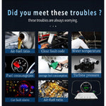 C3 Head-up Display HUD auto con OBD2 e GPS 5,1"