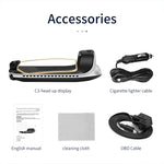 C3 Head-up Display HUD auto con OBD2 e GPS 5,1"