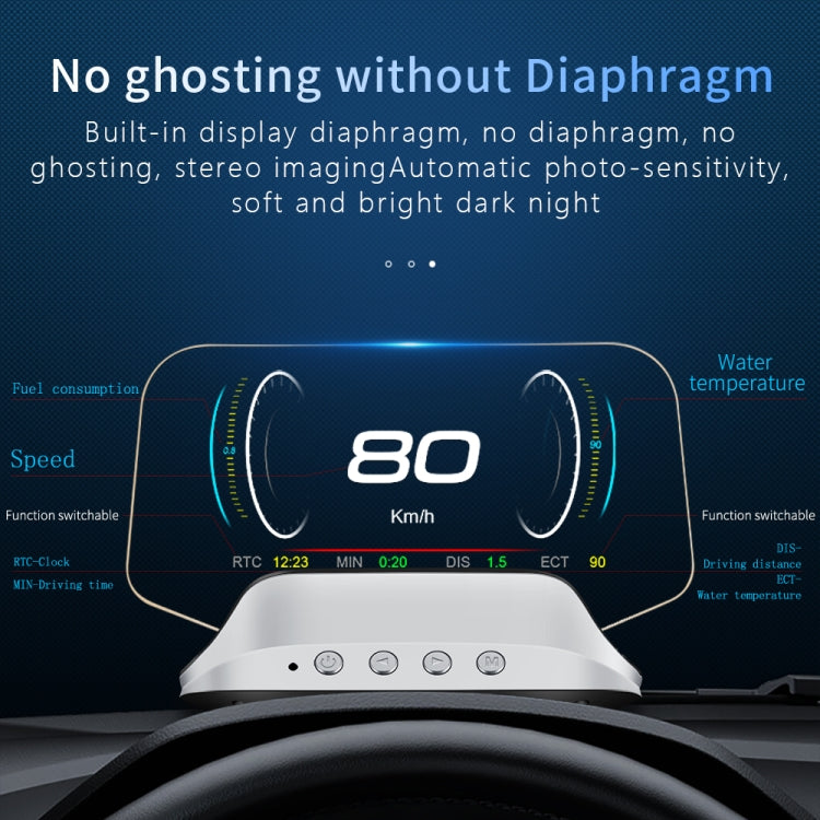C3 Head-up Display HUD auto con OBD2 e GPS 5,1"