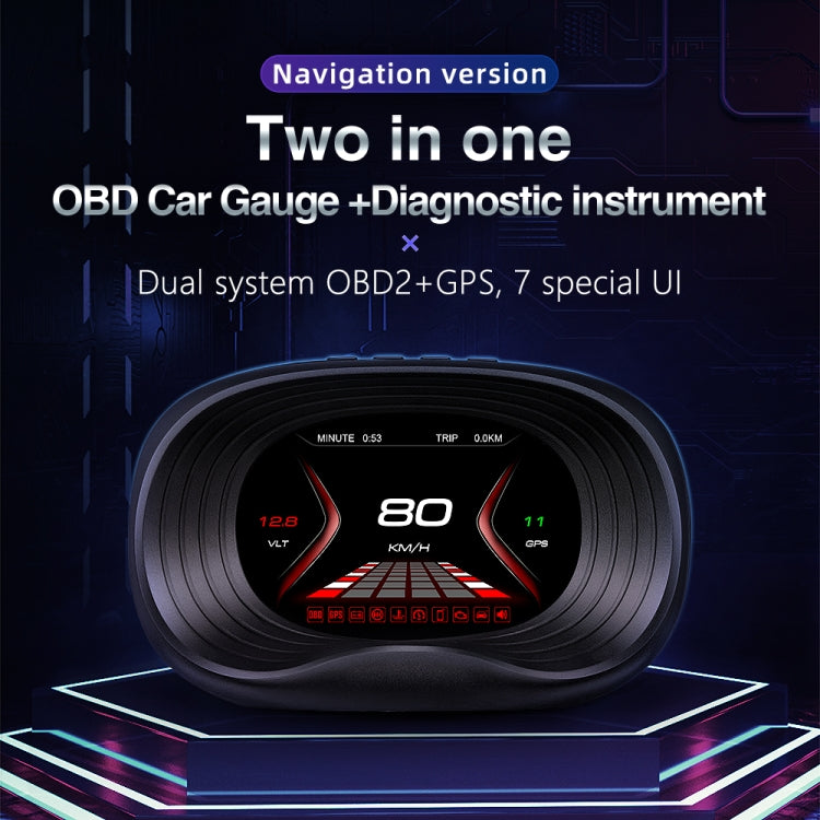 Display Head-Up P20 OBD2 + GPS per Auto con Allarmi