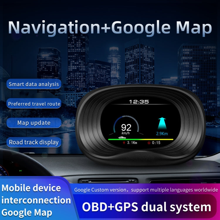 Display Head-Up P20 OBD2 + GPS per Auto con Allarmi