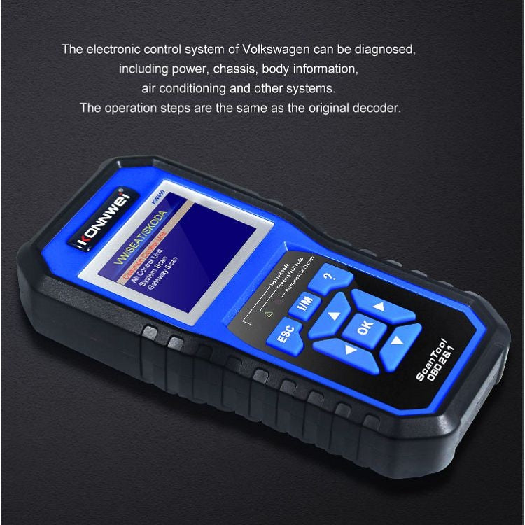 Tester batteria auto KONNWEI KW450 con schermo TFT 2,8"