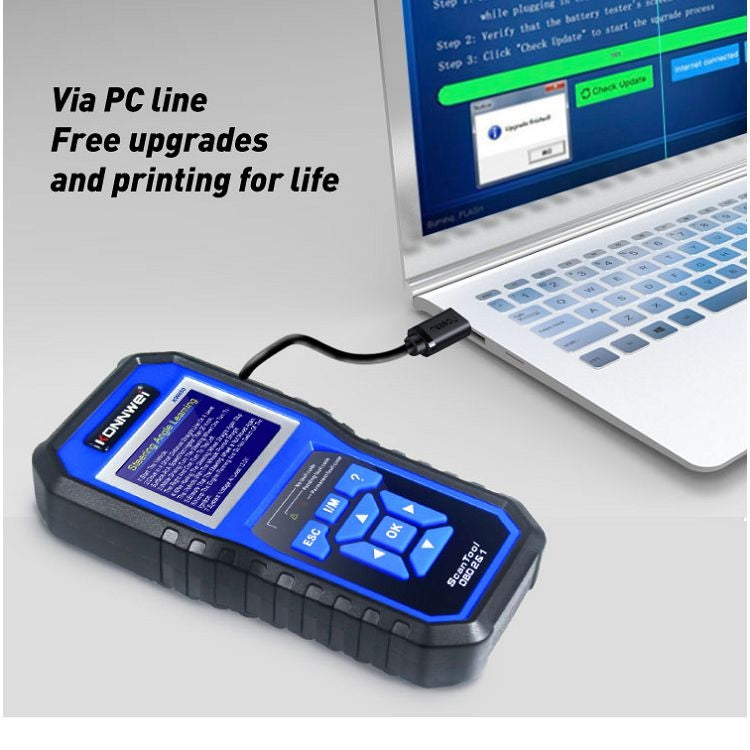 Tester batteria auto KONNWEI KW450 con schermo TFT 2,8"