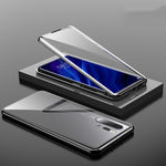 Custodia vetro temperato bifacciale con struttura metallica per Huawei P30 Pro
