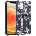 Custodia TPU antiurto camouflage con supporto per iPhone 12 Pro M