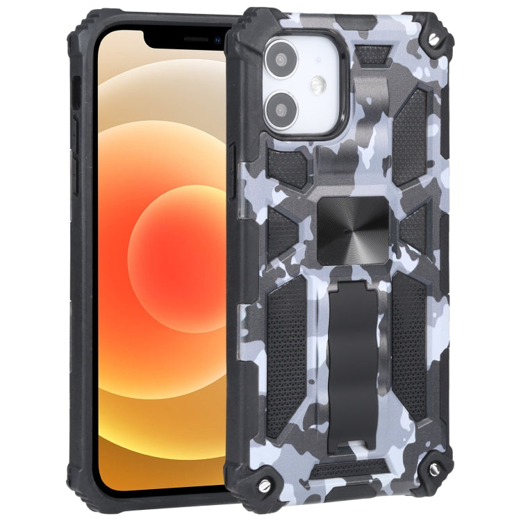 Custodia TPU antiurto camouflage con supporto per iPhone 12 Pro M