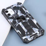Custodia TPU antiurto camouflage con supporto per iPhone 12 Pro M