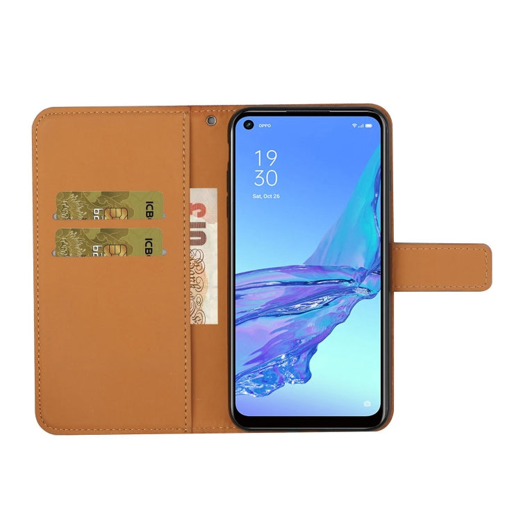 Custodia in pelle a ribalta orizzontale con motivo etnico per OPPO Reno4 Pro