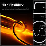 Striscia LED al neon 12V 6A 5m silicone impermeabile IP65