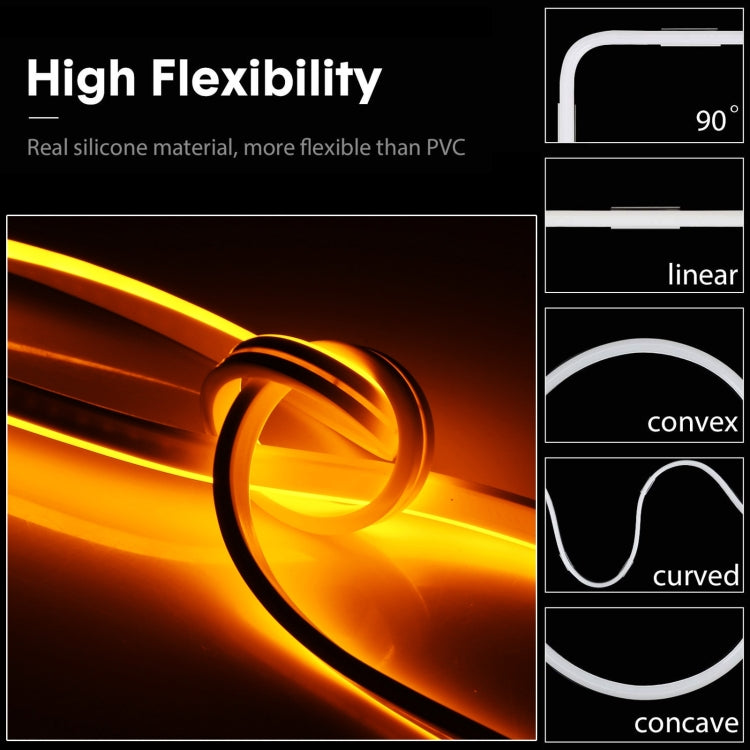 Striscia LED al neon 12V 6A 5m silicone impermeabile IP65