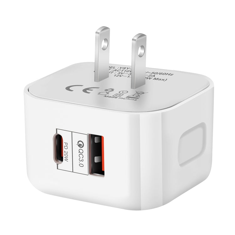 Adattatore doppia porta PD QC 3.0 20W plug US EU UK