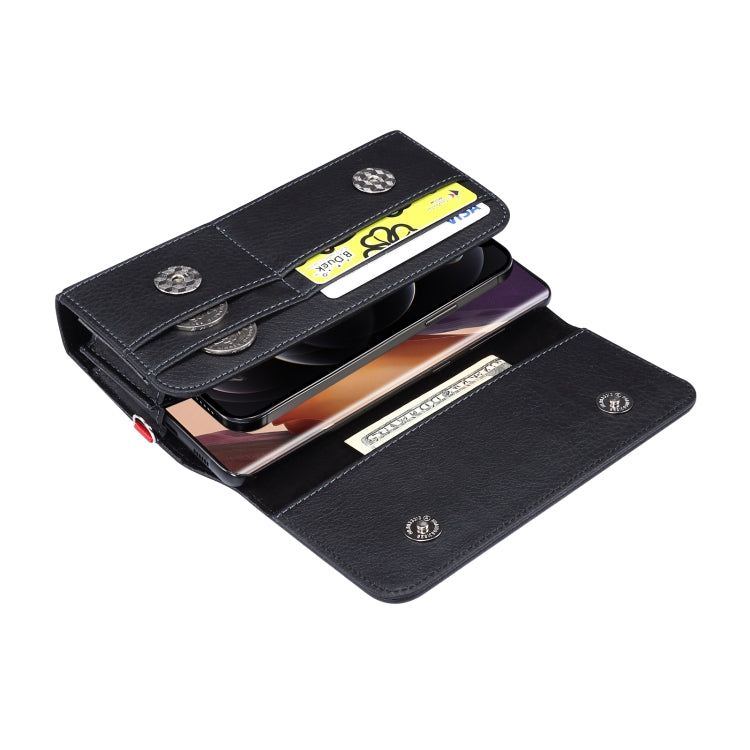 Custodia marsupio in pelle PU con slot carte 6,7 pollici