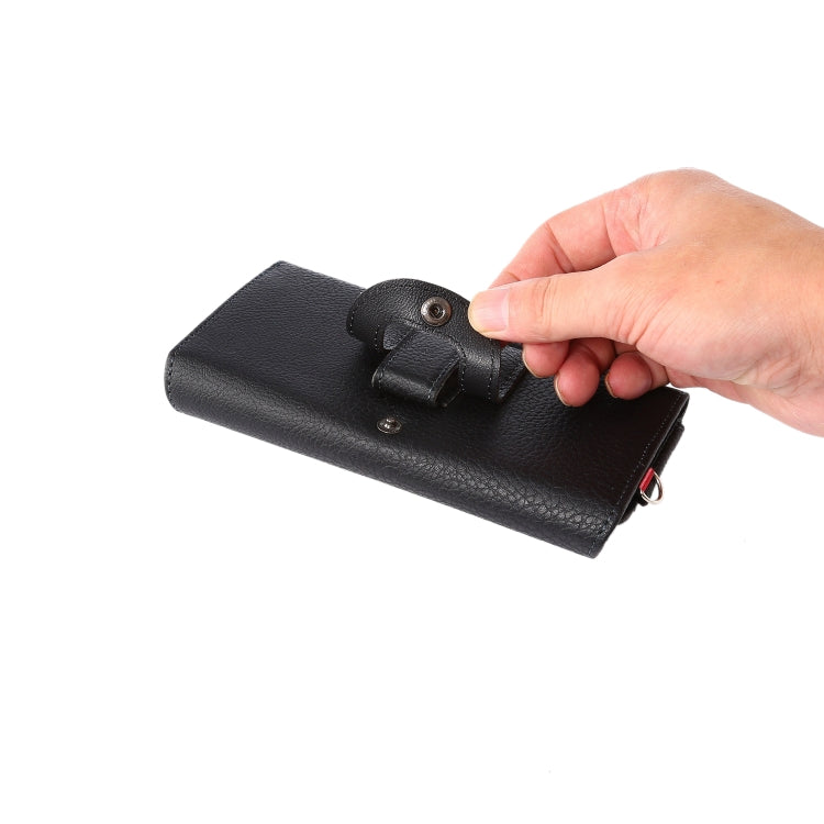 Custodia marsupio in pelle PU con slot carte 6,7 pollici
