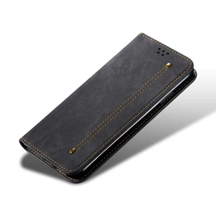 Custodia portafoglio in pelle effetto denim per Samsung Galaxy
