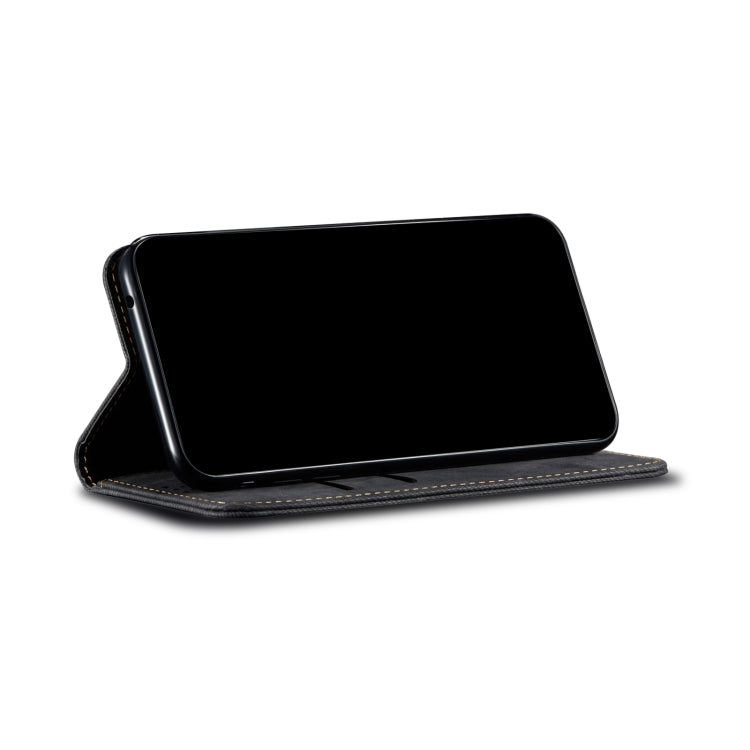 Custodia portafoglio in pelle effetto denim per Samsung Galaxy