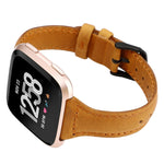 Cinturino in vera pelle per Fitbit Versa