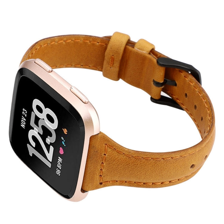 Cinturino in vera pelle per Fitbit Versa