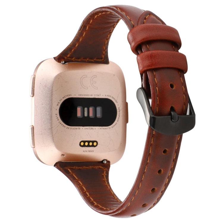 Cinturino in vera pelle per Fitbit Versa