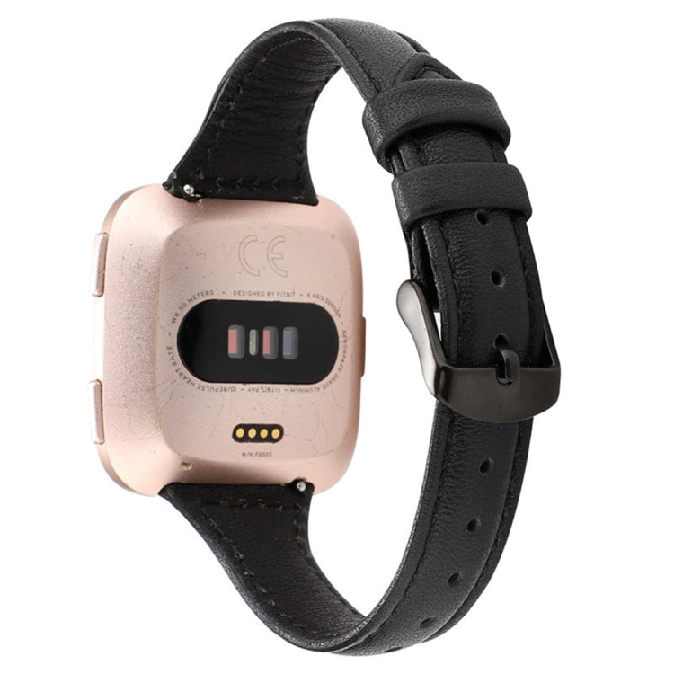 Cinturino in vera pelle per Fitbit Versa