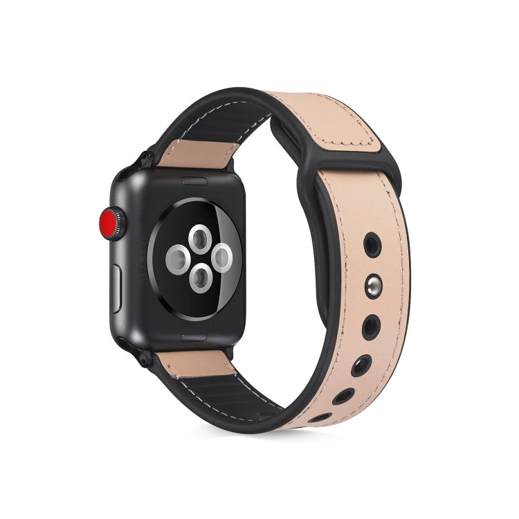 Cinturino TPU con pelle incollata per Apple Watch 40mm e 38mm