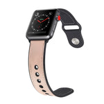 Cinturino TPU con pelle incollata per Apple Watch 40mm e 38mm