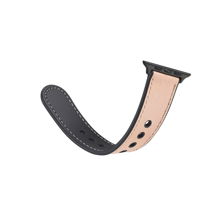 Cinturino TPU con pelle incollata per Apple Watch 40mm e 38mm