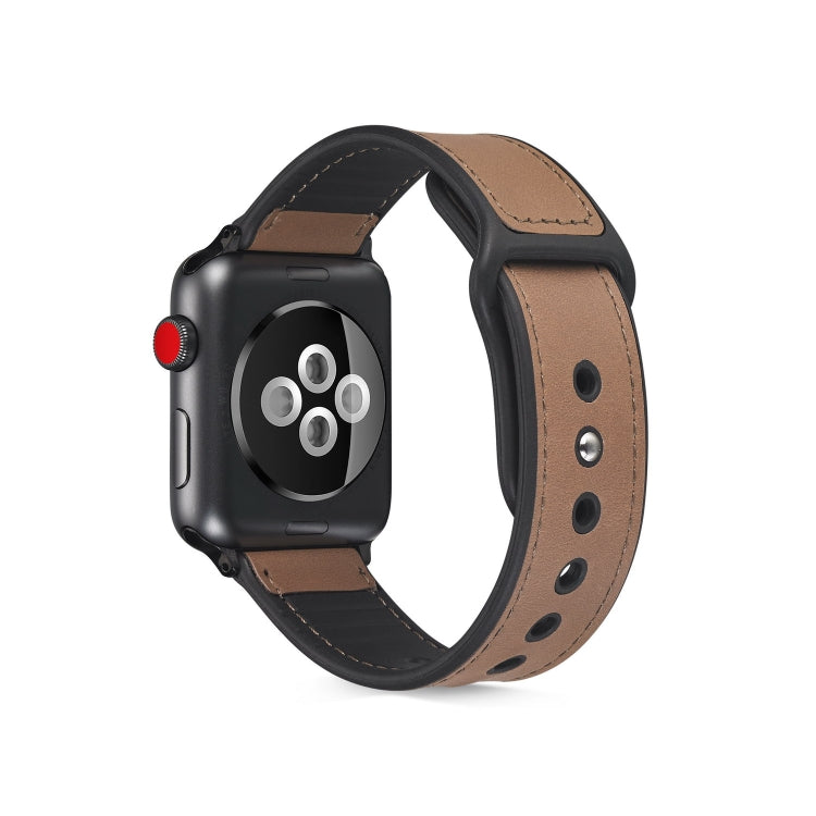 Cinturino TPU con pelle incollata per Apple Watch 40mm e 38mm