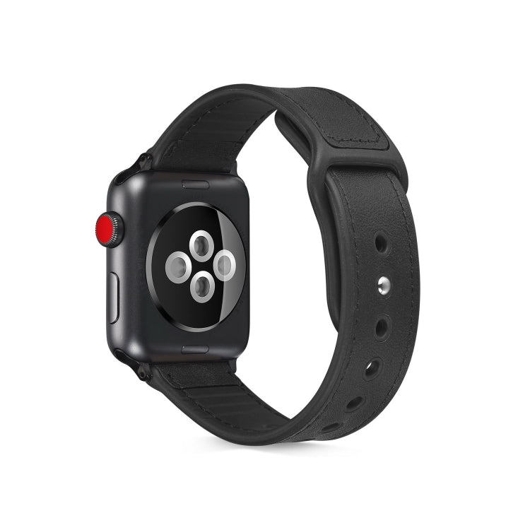 Cinturino TPU con pelle incollata per Apple Watch 40mm e 38mm