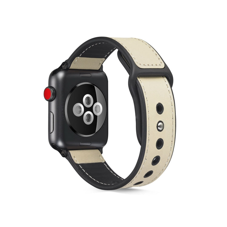 Cinturino TPU con pelle incollata per Apple Watch 40mm e 38mm