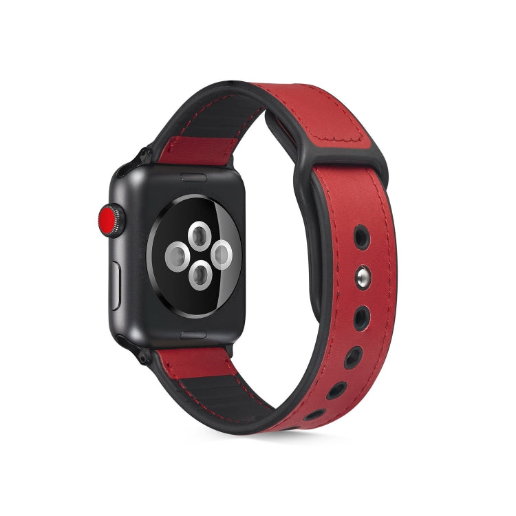 Cinturino TPU con pelle incollata per Apple Watch 40mm e 38mm