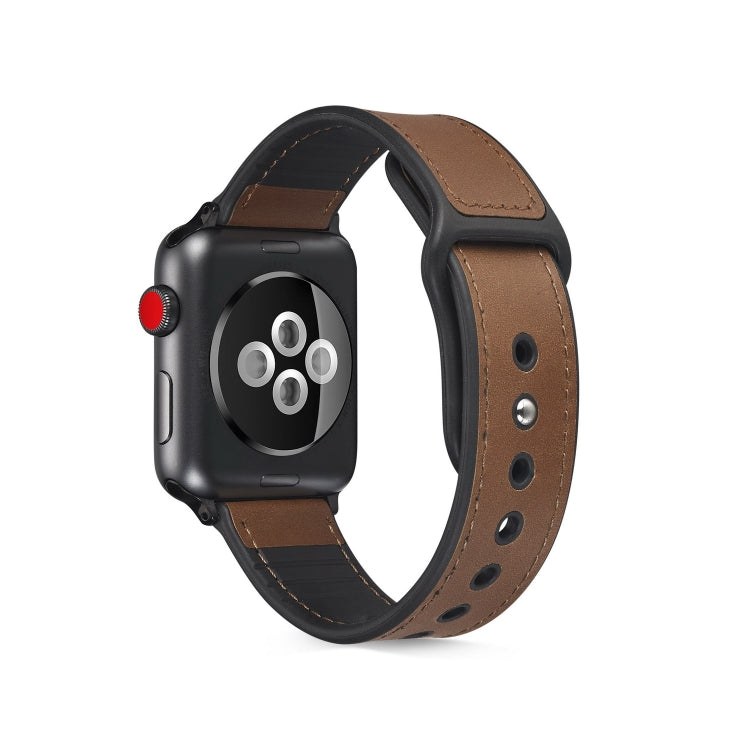 Cinturino TPU con pelle incollata per Apple Watch 40mm e 38mm