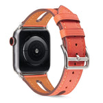 Cinturino in pelle pieno fiore per Apple Watch 38-40 mm