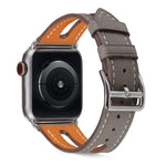 Cinturino in pelle pieno fiore per Apple Watch 38-40 mm