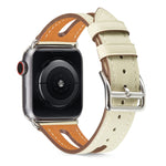 Cinturino in pelle pieno fiore per Apple Watch 38-40 mm