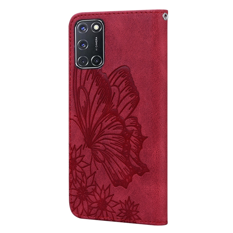 Custodia in pelle a vibrazione orizzontale con goffratura farfalle effetto pelle retrò con supporto, slot per carte e portafoglio, For OPPO A52 / A72 / A92, For OPPO A9 (2020), For Huawei P Smart 2021, For Huawei Honor 10X Lite